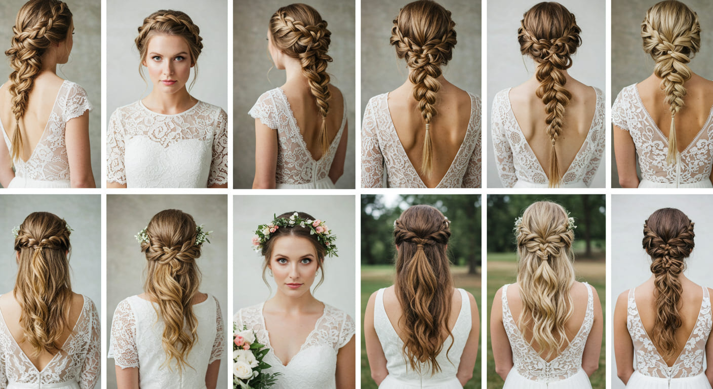22 Gorgeous Messy Braids For Weddings That Look Perfectly Imperfect