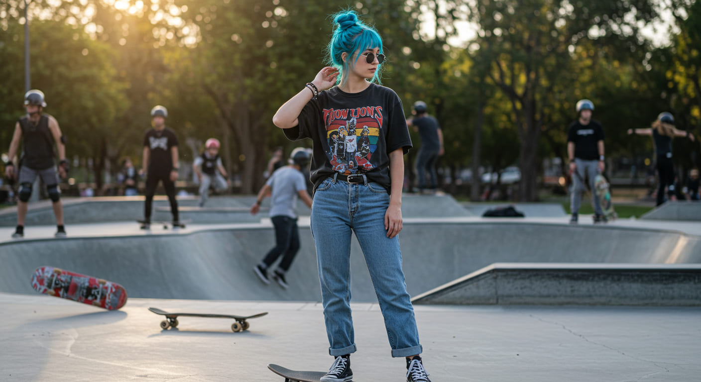 21 Skater Girl Outfits Ideas on What to Wear Skating?