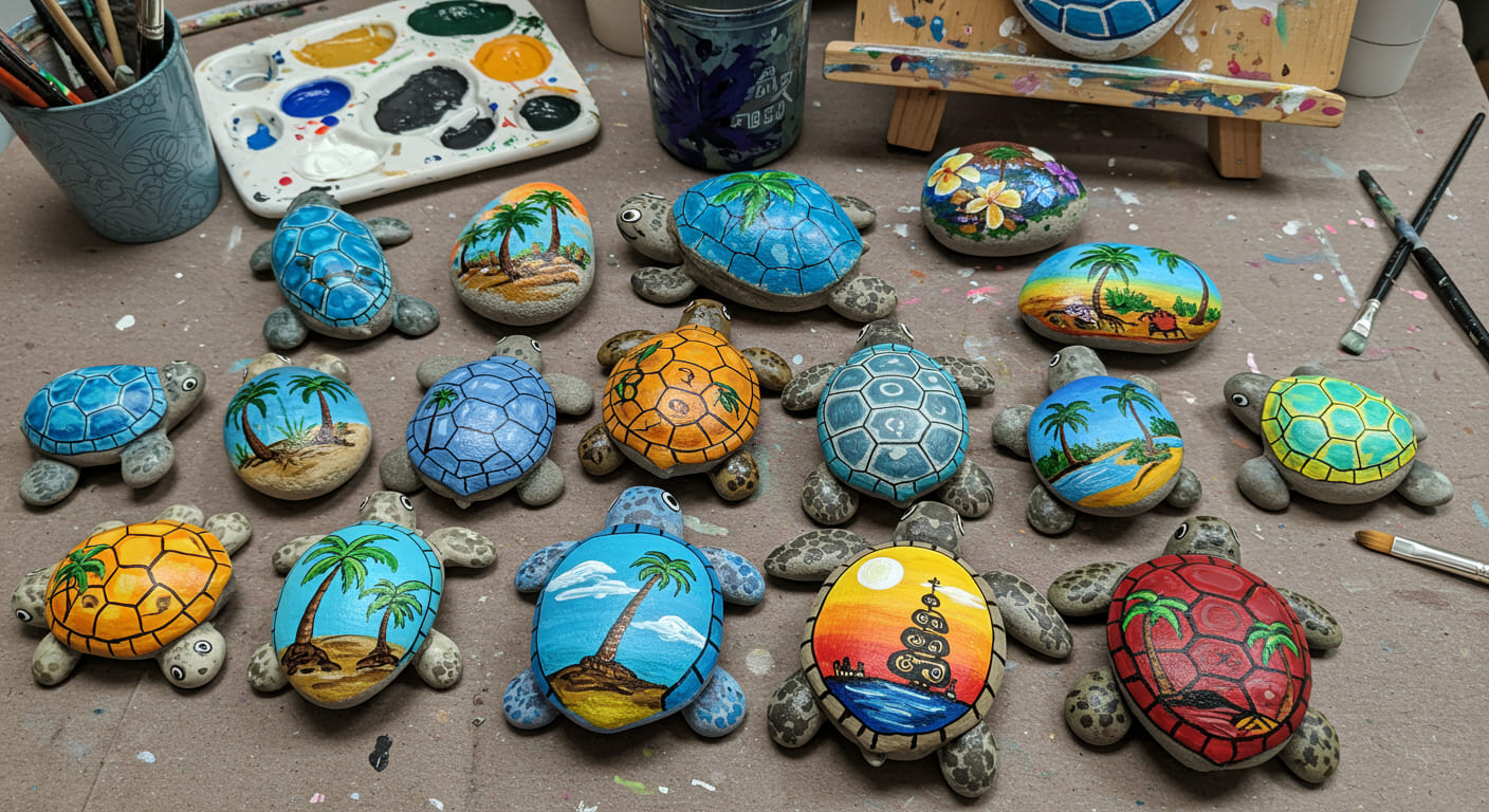 23 Turtle Painted Rock Ideas for Fun and Relaxation