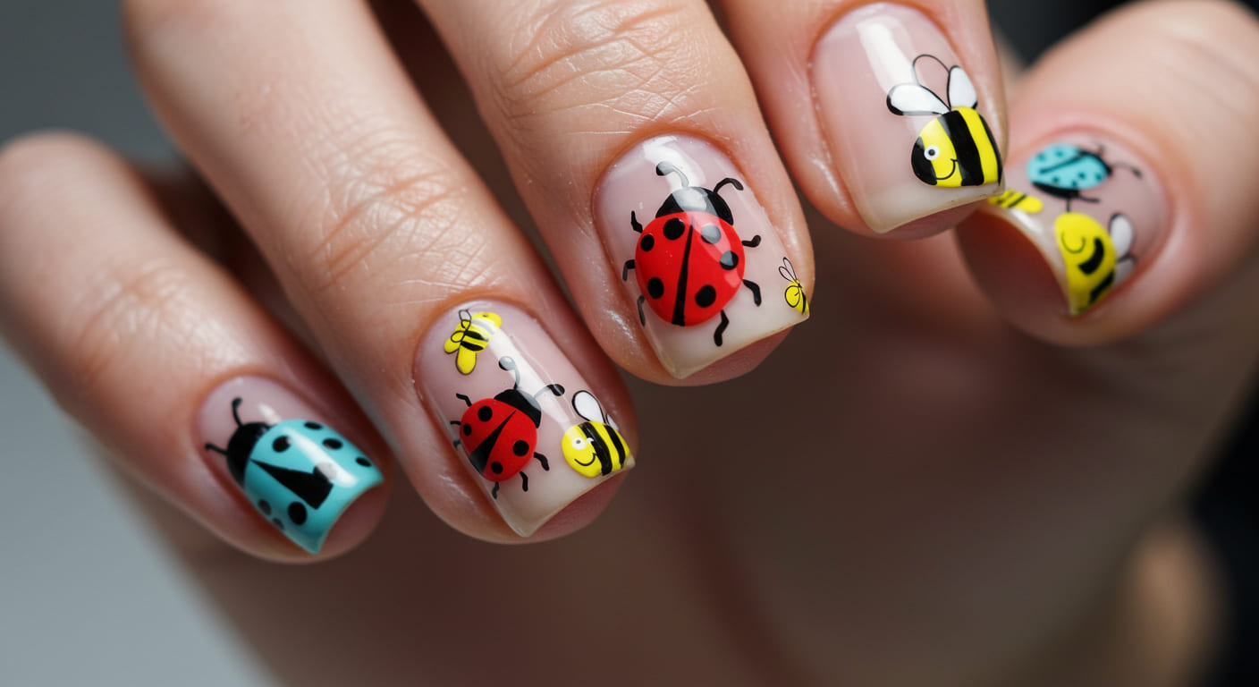 20 Cute Bug Nail Designs That’ll Make You Smile All Day