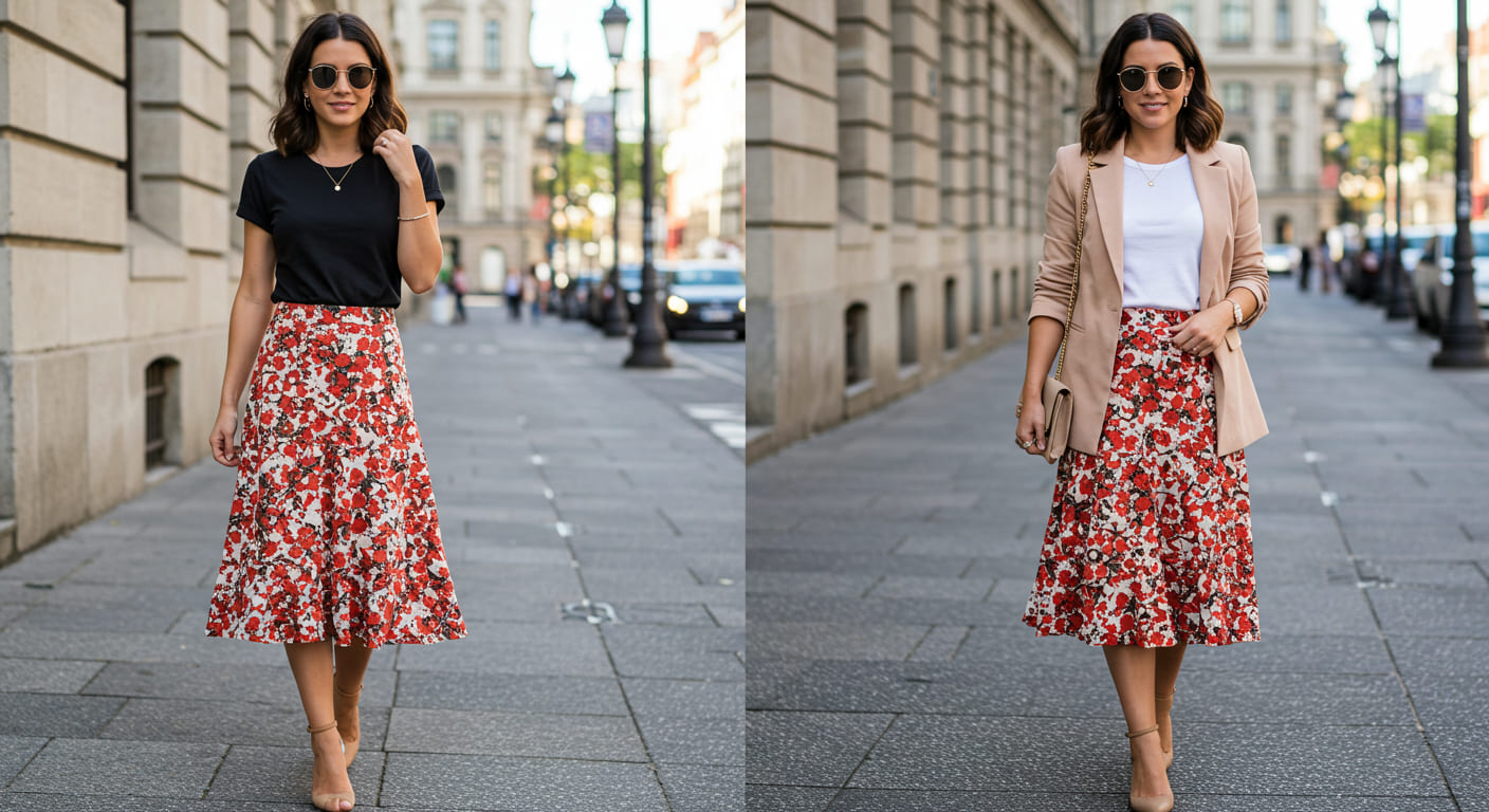 21 Cute and Trendy Ways To Wear a Floral Print Skirt