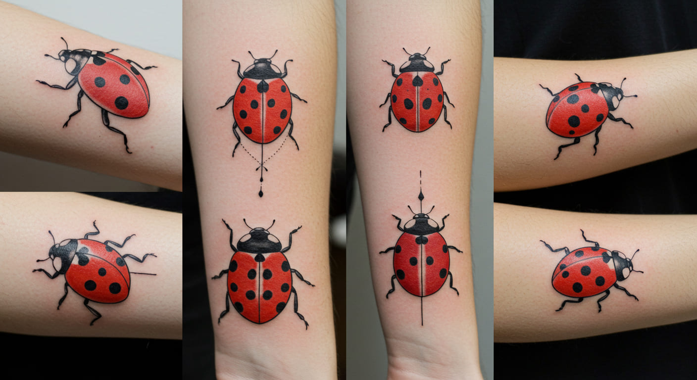 20+ Unique Ladybug Tattoo Designs and Meanings