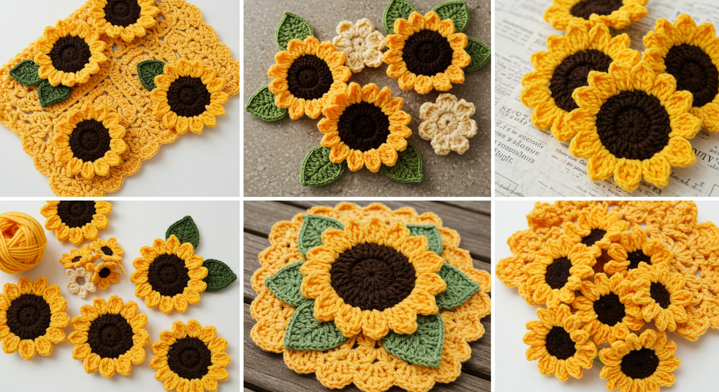 20 Latest Crochet Sunflower Ideas To Try In 2025!