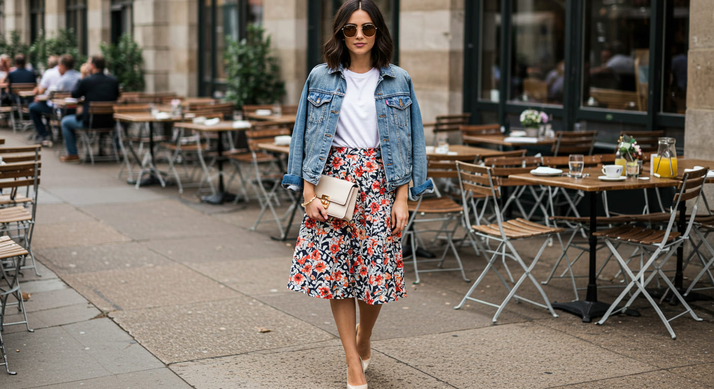 30 Cute and Trendy Ways To Wear a Floral Print Skirt