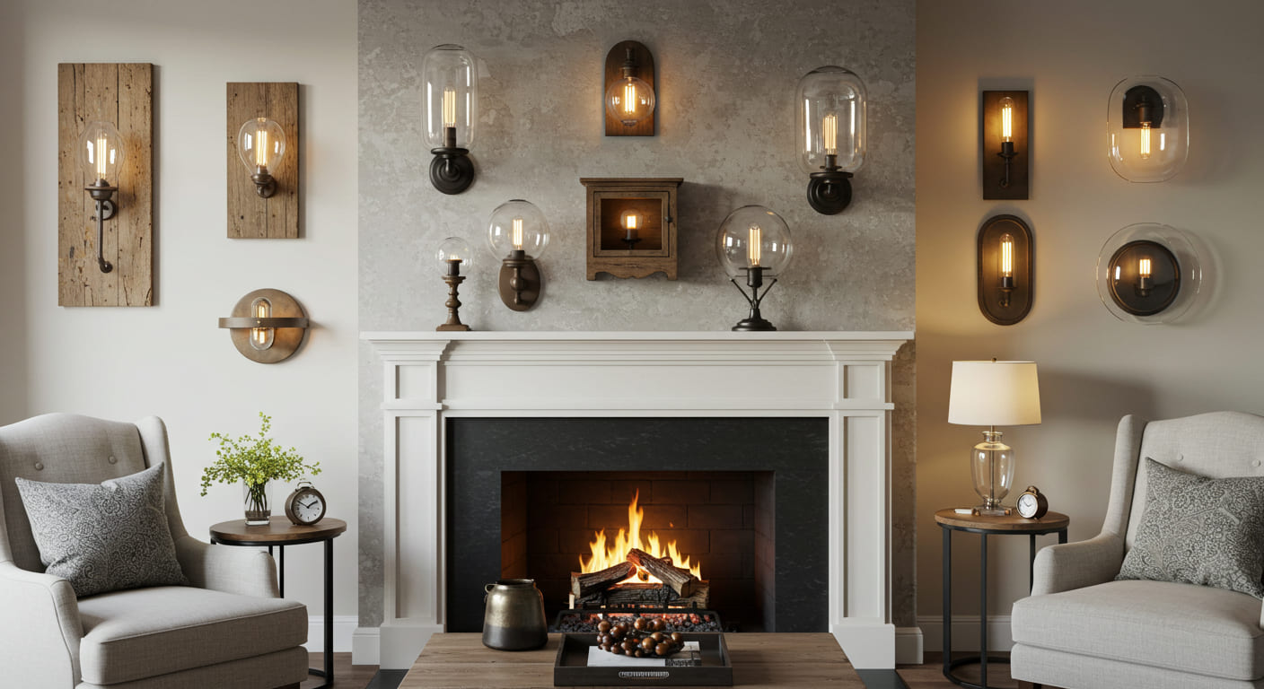 23+ Inspiring Ideas for Elegant Fireplace Sconces