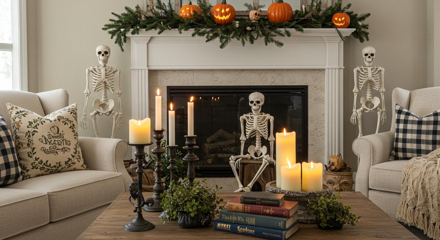 15 Stylish Farmhouse Halloween Decor Ideas