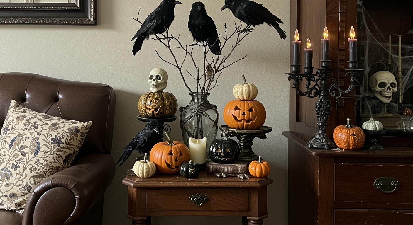 15 Halloween Side Table Decor Ideas