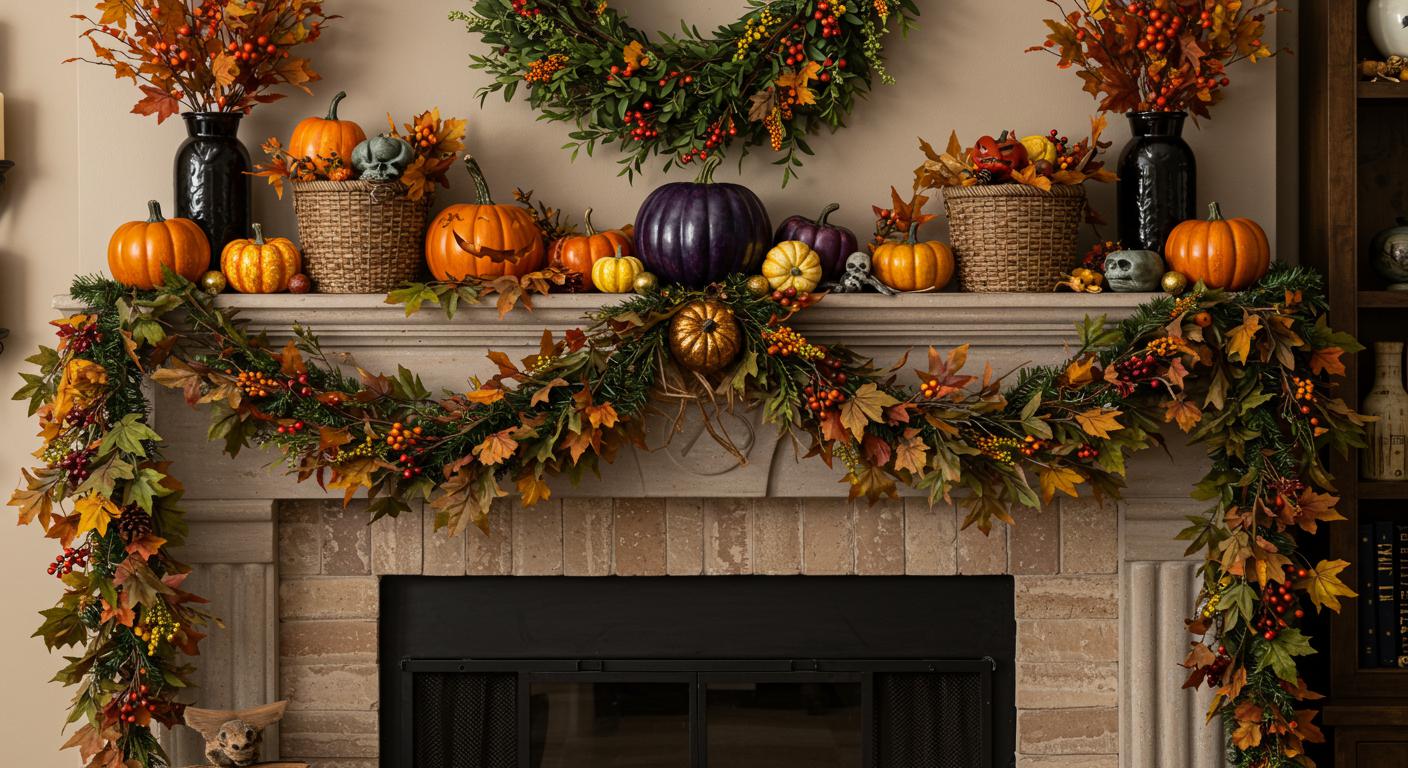 15 Halloween Mantel Decor Ideas