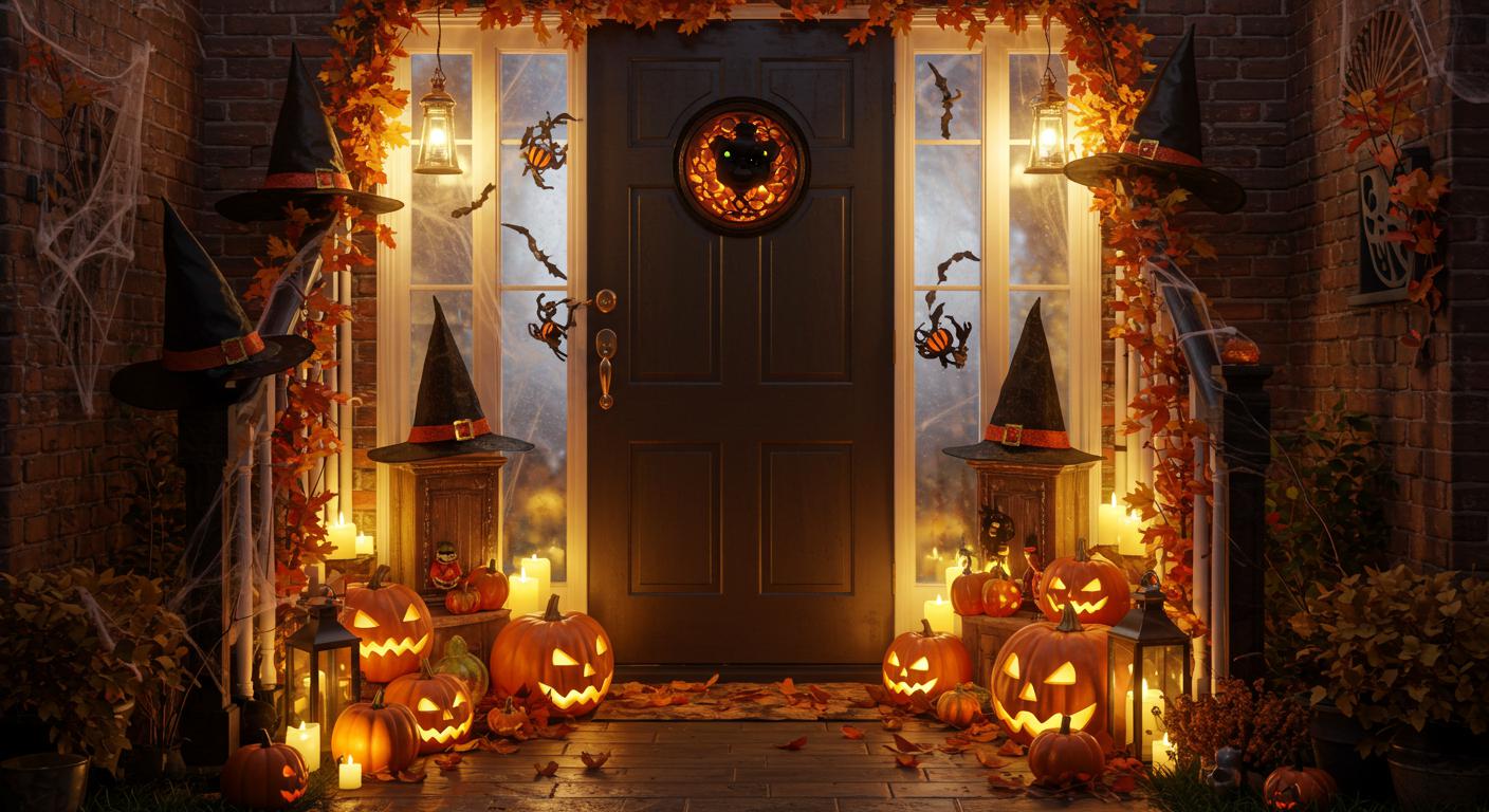 15 Halloween Entryway Decor Ideas