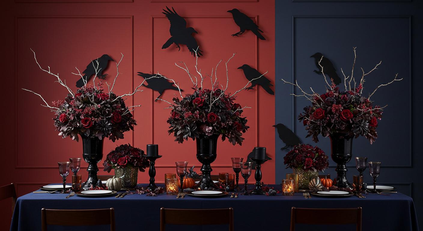 15 Creative Crow Halloween Decor Ideas