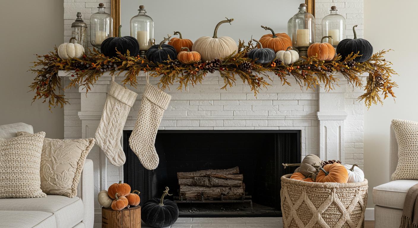 15 Festive Fall Mantel Decor Ideas