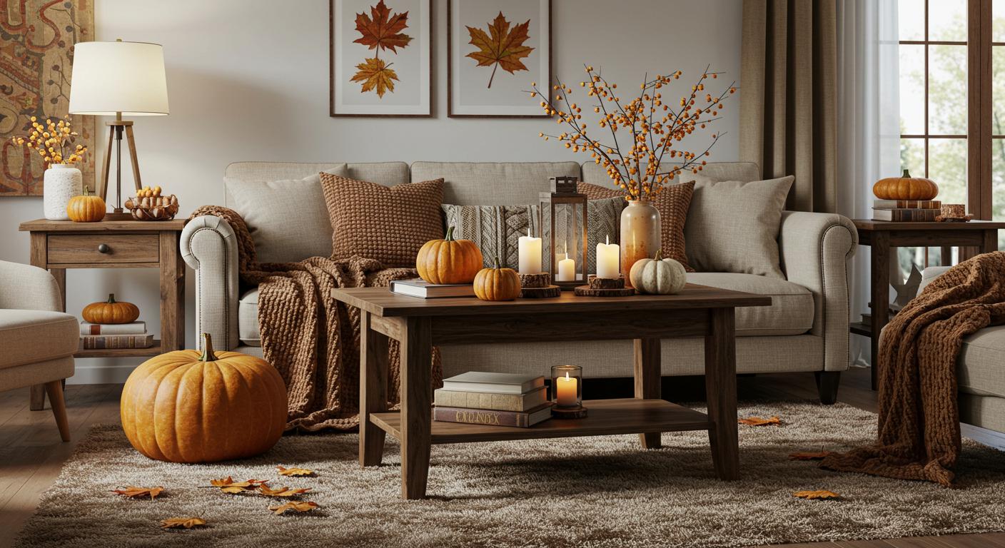 15 Cozy Fall Living Room Decor Ideas